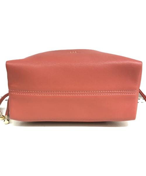 A.P.C.（アーペーセー）A.P.C. (アーペーセー) SAC NINON MINI 22PC（サック ニノン ミニ） ドロ－ストリングショルダーバッグ / 巾着ショルダーバッグ ピンクの古着・服飾アイテム