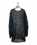 COMME des GARCONSコムデギャルソン）の古着「メッシュニットワンピ IN-100040」｜ブラック