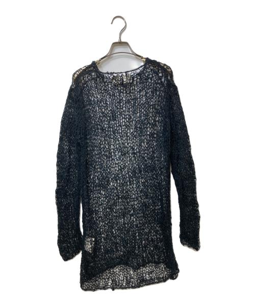 COMME des GARCONS（コムデギャルソン）COMME des GARCONS (コムデギャルソン) メッシュニットワンピ IN-100040 ブラック サイズ:実寸参照の古着・服飾アイテム
