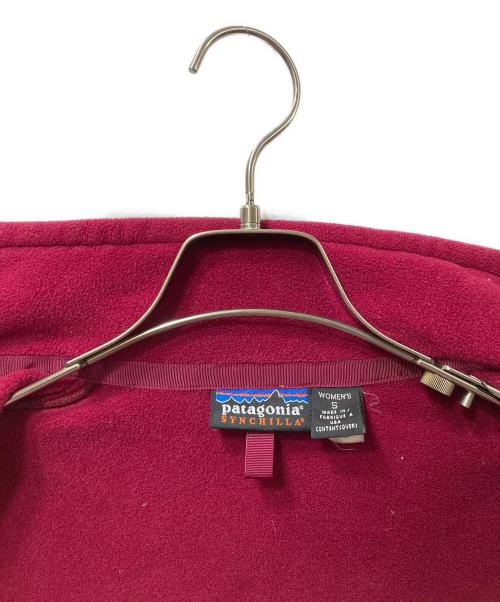 Patagonia SYNCHILLA（パタゴニア シンチラ）Patagonia SYNCHILLA (パタゴニア シンチラ) フリースジャケット 7H3611　USA製　 レッド サイズ:Sの古着・服飾アイテム