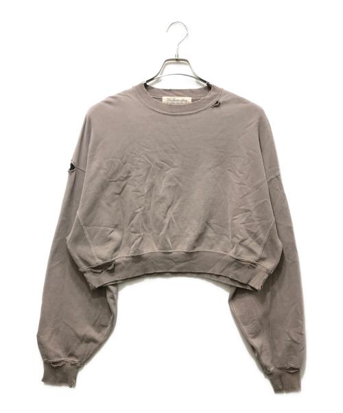REMI RELIEF（レミレリーフ）REMI RELIEF (レミレリーフ) shishikui (シシクイ) ダメージ加工スウェット ブラウン サイズ:Mの古着・服飾アイテム