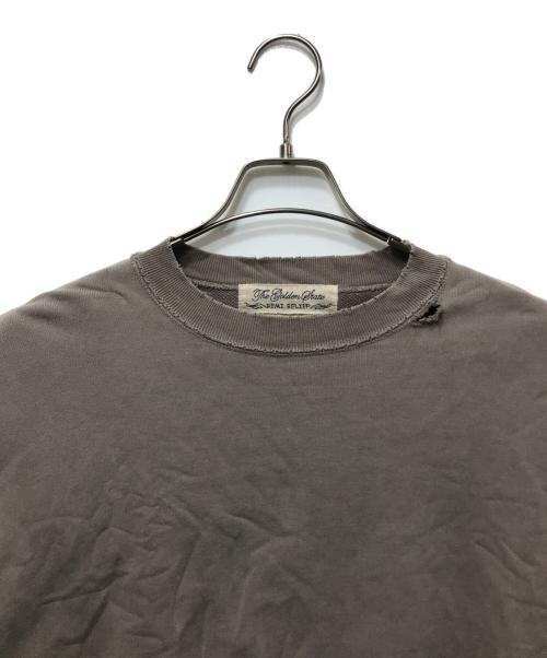 REMI RELIEF（レミレリーフ）REMI RELIEF (レミレリーフ) shishikui (シシクイ) ダメージ加工スウェット ブラウン サイズ:Mの古着・服飾アイテム