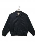 FUJIフジ）の古着「COTTON GABARDINE RAGRAN BLOUSON / コットンギャバジンラグランブルゾン」｜ネイビー