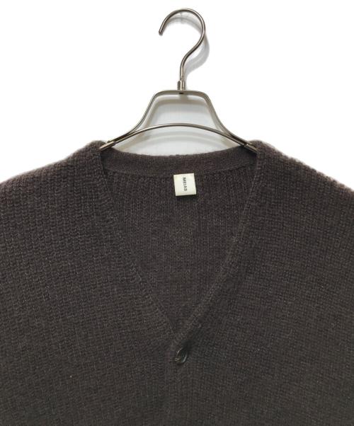 MEIAS（メイアス）MEIAS (メイアス) SUPER KID MOHAIR V CADIGAN - MINT （スーパーキッドモヘヤカーディガン）MOCD-3A11 ブラウン サイズ:Mの古着・服飾アイテム