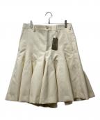 COMME des GARCONS HOMME PLUSコムデギャルソンオムプリュス）の古着「26SS フレアショーツ PQ-P019 /AD2025」｜ベージュ