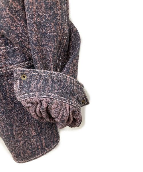 YUEQI QI（ユェチ チ）YUEQI QI (ユェチ チ) フーデット デニムジャケット パープル サイズ:Sの古着・服飾アイテム
