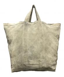 seven by seven（セブンバイセブン）の古着「LEATHER TOTE BAG Cow split leather（レザートートバッグ カウスプリットレザー）」｜グレー