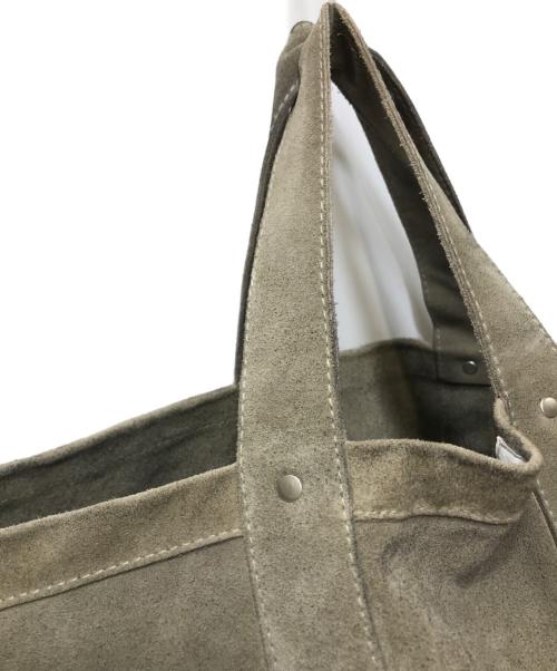 seven by seven（セブンバイセブン）seven by seven (セブンバイセブン) LEATHER TOTE BAG Cow split leather（レザートートバッグ カウスプリットレザー） グレーの古着・服飾アイテム