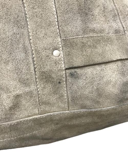 seven by seven（セブンバイセブン）seven by seven (セブンバイセブン) LEATHER TOTE BAG Cow split leather（レザートートバッグ カウスプリットレザー） グレーの古着・服飾アイテム