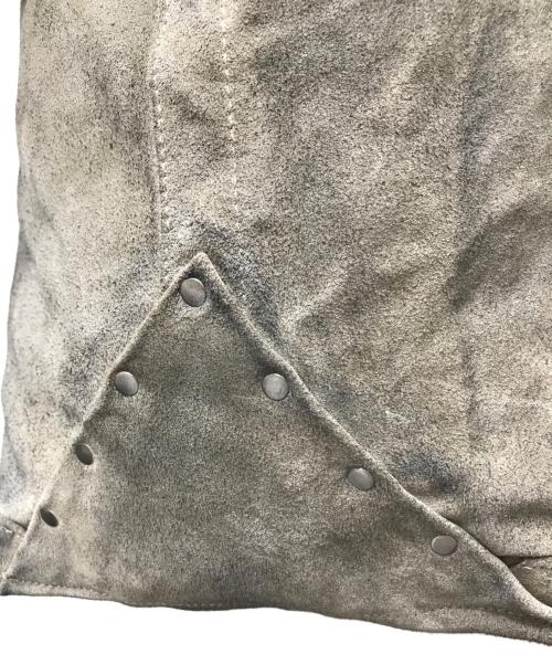 seven by seven（セブンバイセブン）seven by seven (セブンバイセブン) LEATHER TOTE BAG Cow split leather（レザートートバッグ カウスプリットレザー） グレーの古着・服飾アイテム