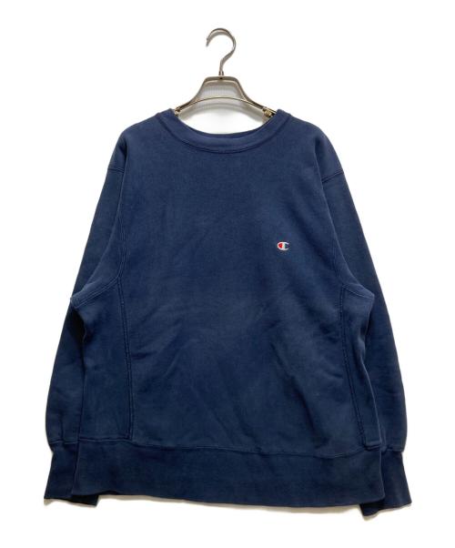 Champion REVERSE WEAVE（チャンピオン リバース ウィーブ）Champion REVERSE WEAVE (チャンピオン リバース ウィーブ) クルーネックスウェット ネイビー サイズ:Lの古着・服飾アイテム