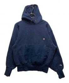 Champion REVERSE WEAVE（チャンピオン リバース ウィーブ）の古着「REVERSE WEAVE プルオーバーパーカー / 90’S 刺繍タグ USA製」｜ネイビー