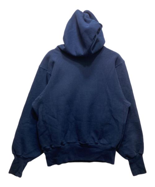 Champion REVERSE WEAVE（チャンピオン リバース ウィーブ）Champion REVERSE WEAVE (チャンピオン リバース ウィーブ) REVERSE WEAVE プルオーバーパーカー / 90’S 刺繍タグ USA製 ネイビー サイズ:Mの古着・服飾アイテム