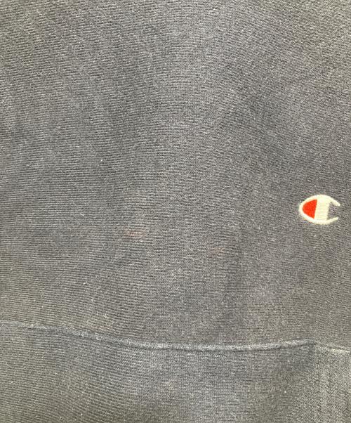 Champion REVERSE WEAVE（チャンピオン リバース ウィーブ）Champion REVERSE WEAVE (チャンピオン リバース ウィーブ) REVERSE WEAVE プルオーバーパーカー / 90’S 刺繍タグ USA製 ネイビー サイズ:Mの古着・服飾アイテム