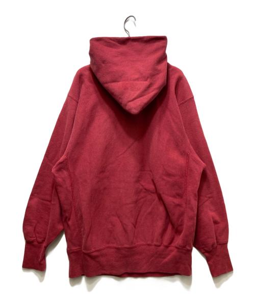 Champion REVERSE WEAVE（チャンピオン リバース ウィーブ）Champion REVERSE WEAVE (チャンピオン リバース ウィーブ) 90’S プルオーバーパーカー レッド サイズ:XLの古着・服飾アイテム