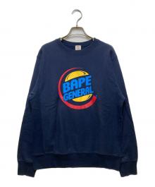 A BATHING APE（アベイシングエイプ）の古着「90’S プリントスウェット」｜ネイビー