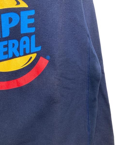 A BATHING APE（アベイシングエイプ）A BATHING APE (アベイシングエイプ) 90’S プリントスウェット ネイビー サイズ:Sの古着・服飾アイテム