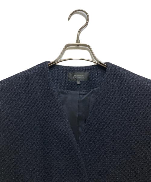 ARTISAN（アルチザン）ARTISAN (アルチザン) Vネック フリンジベスト ネイビー サイズ:9の古着・服飾アイテム