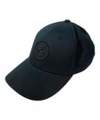 STONE ISLANDストーンアイランド）の古着「Logo cotton baseball cap （ロゴコットンベースボールキャップ）K1S159100996S0065」｜ブラック