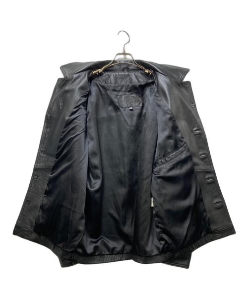 USED（ユーズド）USED (ユーズド) レザーカーコート ブラック サイズ:Mの古着・服飾アイテム