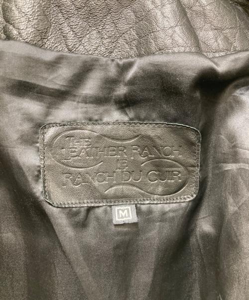 USED（ユーズド）USED (ユーズド) レザーカーコート ブラック サイズ:Mの古着・服飾アイテム