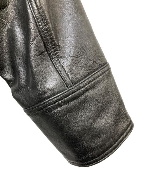 USED（ユーズド）USED (ユーズド) レザーカーコート ブラック サイズ:Mの古着・服飾アイテム