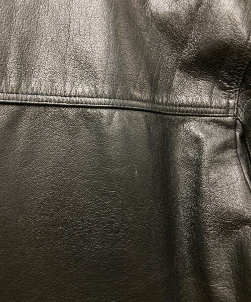 USED（ユーズド）USED (ユーズド) レザーカーコート ブラック サイズ:Mの古着・服飾アイテム