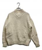 AURALEEオーラリー）の古着「SUPER FINE WOOL AIRY KNIT V-NECK P/O　A20AP02TA」｜アイボリー