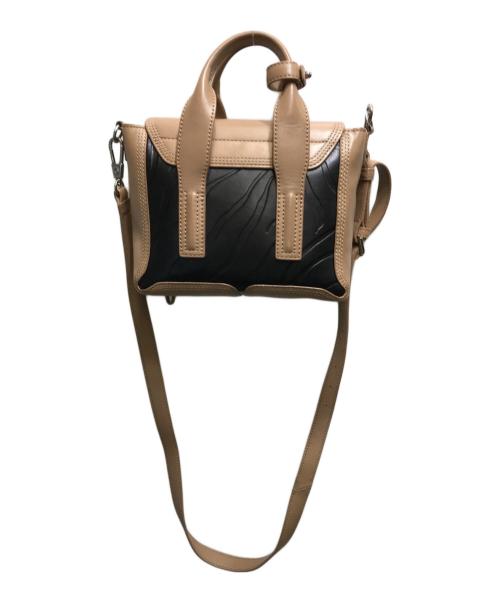 3.1 phillip lim（スリーワンフィリップリム）3.1 phillip lim (スリーワンフィリップリム) Pashli ミニサッチェル ショルダーバッグ ブラウン×ブラックの古着・服飾アイテム