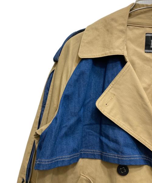 PAMEO POSE（パメオポーズ）PAMEO POSE (パメオポーズ) トレンチデニム切替コート ベージュ サイズ:FREEの古着・服飾アイテム