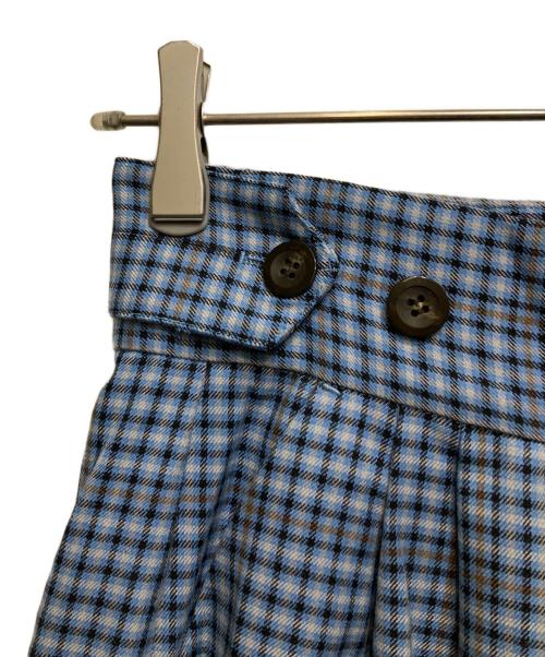 MAISON SPECIAL（メゾンスペシャル）MAISON SPECIAL (メゾンスペシャル) 2way Waist Checkered Pants ブルー サイズ:36の古着・服飾アイテム