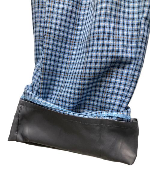 MAISON SPECIAL（メゾンスペシャル）MAISON SPECIAL (メゾンスペシャル) 2way Waist Checkered Pants ブルー サイズ:36の古着・服飾アイテム