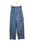 MAISON SPECIAL（メゾンスペシャル）の古着「2way Waist Checkered Pants」｜ブルー