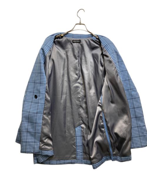 MAISON SPECIAL（メゾンスペシャル）MAISON SPECIAL (メゾンスペシャル) Checkered Oversized Jacket Coat ブルー サイズ: Freeの古着・服飾アイテム