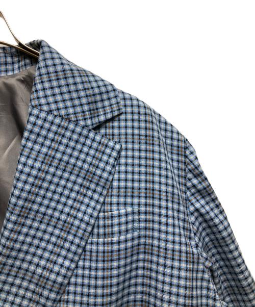 MAISON SPECIAL（メゾンスペシャル）MAISON SPECIAL (メゾンスペシャル) Checkered Oversized Jacket Coat ブルー サイズ: Freeの古着・服飾アイテム
