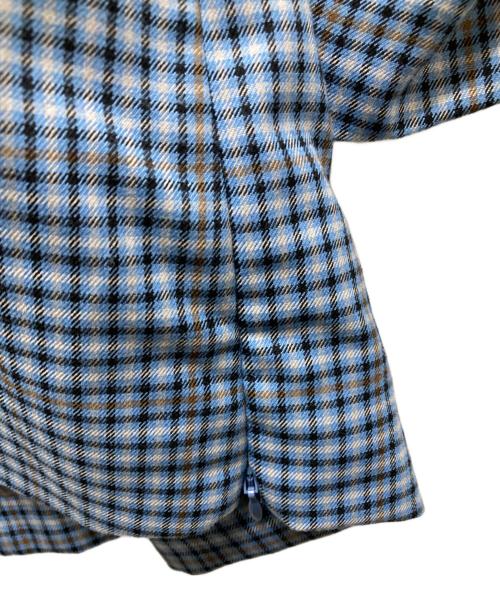 MAISON SPECIAL（メゾンスペシャル）MAISON SPECIAL (メゾンスペシャル) Checkered Oversized Jacket Coat ブルー サイズ: Freeの古着・服飾アイテム