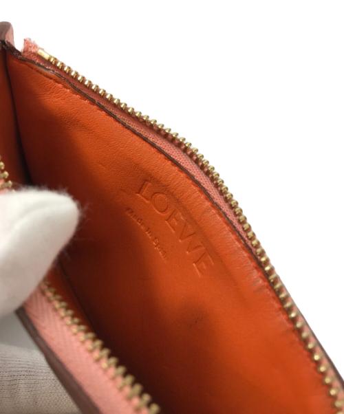 LOEWE（ロエベ）LOEWE (ロエベ) コインカードケース ピンクの古着・服飾アイテム