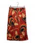 DRIES VAN NOTEN（ドリスヴァンノッテン）の古着「総柄シルクスカート」｜レッド