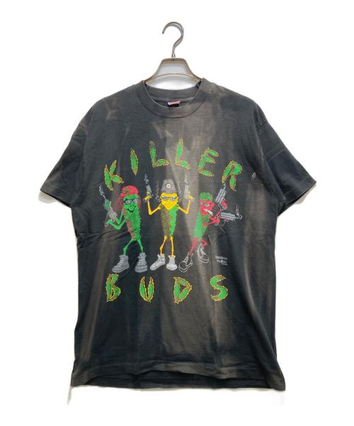 FRUIT OF THE LOOM（フルーツオブザルーム）FRUIT OF THE LOOM (フルーツオブザルーム) プリントTシャツ  c1993 FASHION VICTIM ブラック サイズ:XLの古着・服飾アイテム
