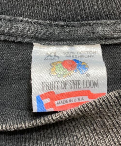 FRUIT OF THE LOOM（フルーツオブザルーム）FRUIT OF THE LOOM (フルーツオブザルーム) プリントTシャツ  c1993 FASHION VICTIM ブラック サイズ:XLの古着・服飾アイテム