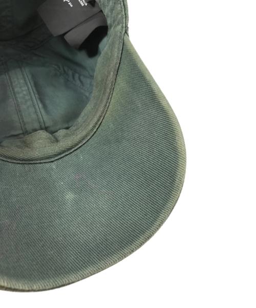 BALENCIAGA（バレンシアガ）BALENCIAGA (バレンシアガ) BBスプレーロゴペイントキャップ グリーンの古着・服飾アイテム