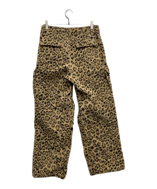 TUITACI（ツイタチ）TUITACI (ツイタチ) LEOPARD CARGO PANTS ブラウン サイズ:2の古着・服飾アイテム