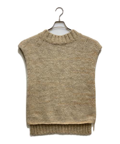 Maison Margiela（メゾンマルジェラ）Maison Margiela (メゾンマルジェラ) DYE KNIT VEST (ダイニットベスト）S51TH0081 ベージュ サイズ:Mの古着・服飾アイテム