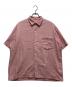 Porter Classic（ポータークラシック）の古着「HAPPY  RED SHORT SLEEVE SHIRT （ハッピーレッドショートスリーブシャツ）」｜ピンク