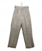 TANAKAタナカ）の古着「THE WIDE  EASY TROUSERS （ザ ワイド イージートラウザーズ）ST-108E」｜アイボリー
