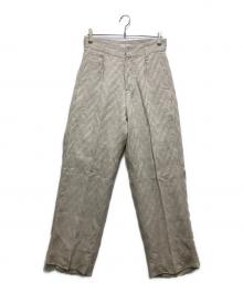 TANAKA（タナカ）の古着「THE WIDE  EASY TROUSERS （ザ ワイド イージートラウザーズ）ST-108E」｜アイボリー
