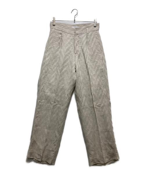 TANAKA（タナカ）TANAKA (タナカ) THE WIDE  EASY TROUSERS （ザ ワイド イージートラウザーズ）ST-108E アイボリー サイズ:27の古着・服飾アイテム