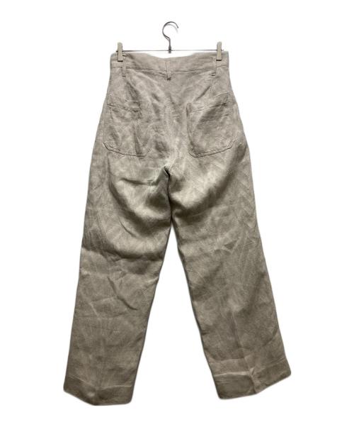 TANAKA（タナカ）TANAKA (タナカ) THE WIDE  EASY TROUSERS （ザ ワイド イージートラウザーズ）ST-108E アイボリー サイズ:27の古着・服飾アイテム