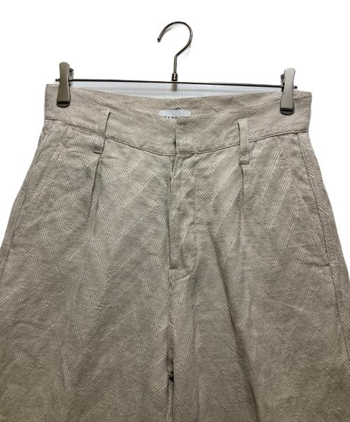TANAKA（タナカ）TANAKA (タナカ) THE WIDE  EASY TROUSERS （ザ ワイド イージートラウザーズ）ST-108E アイボリー サイズ:27の古着・服飾アイテム