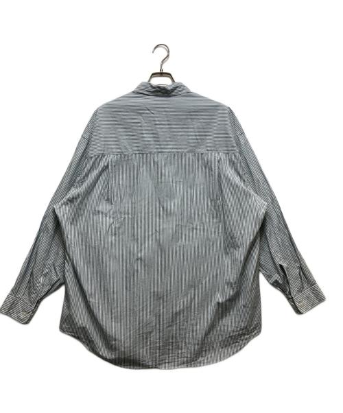 Graphpaper（グラフペーパー）Graphpaper Broad Stripe L/S Oversized Regular Collar Shirt （ブロードストライプL/Sオーバーサイズレギュラーカラーシャツ）GM223-50065B サイズ:FREEの古着・服飾アイテム